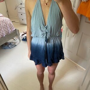 cute backless romper